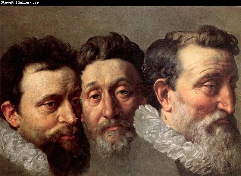 POURBUS, Frans the Younger Head Studies of Three French Magistrates